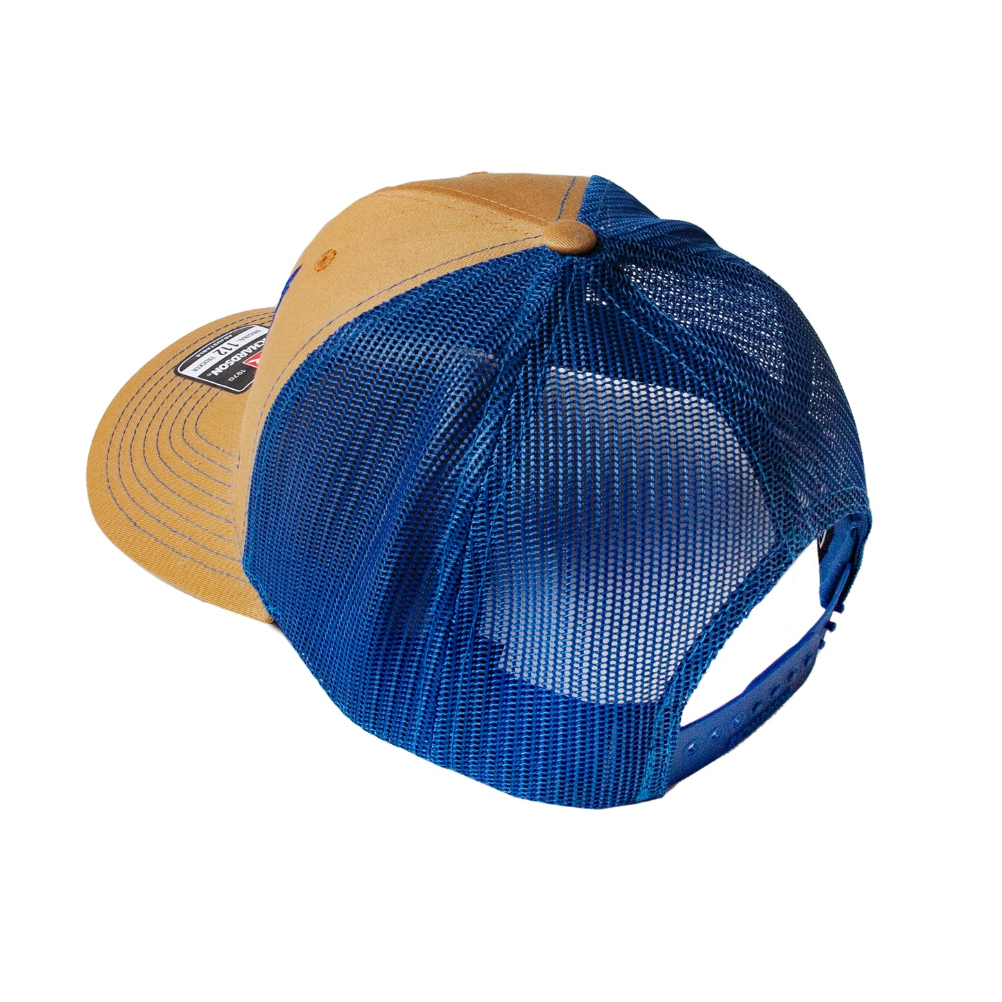 Boot Logo Biscuit & Blue Trucker Hat