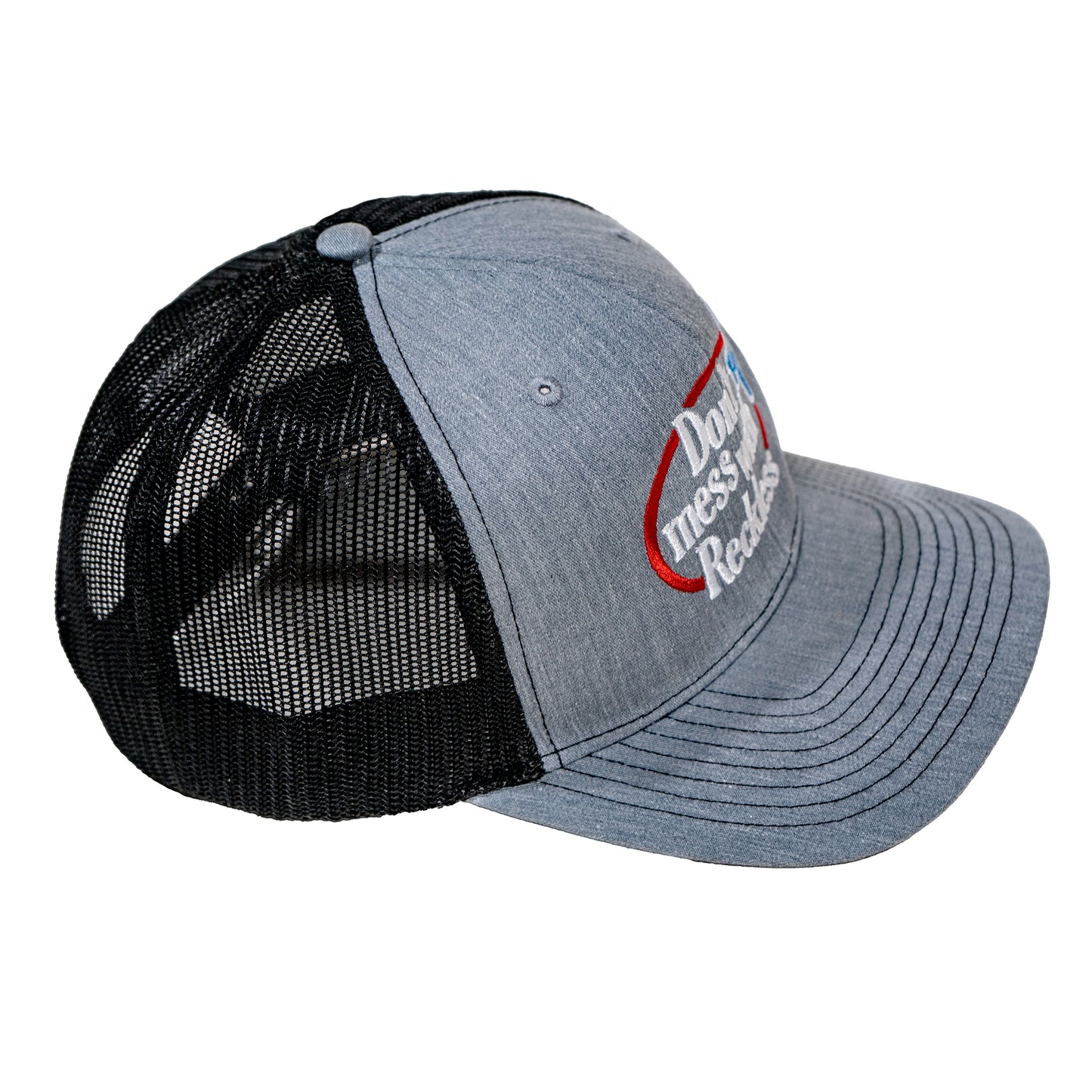 Don't Mess Grey & Blk Trucker