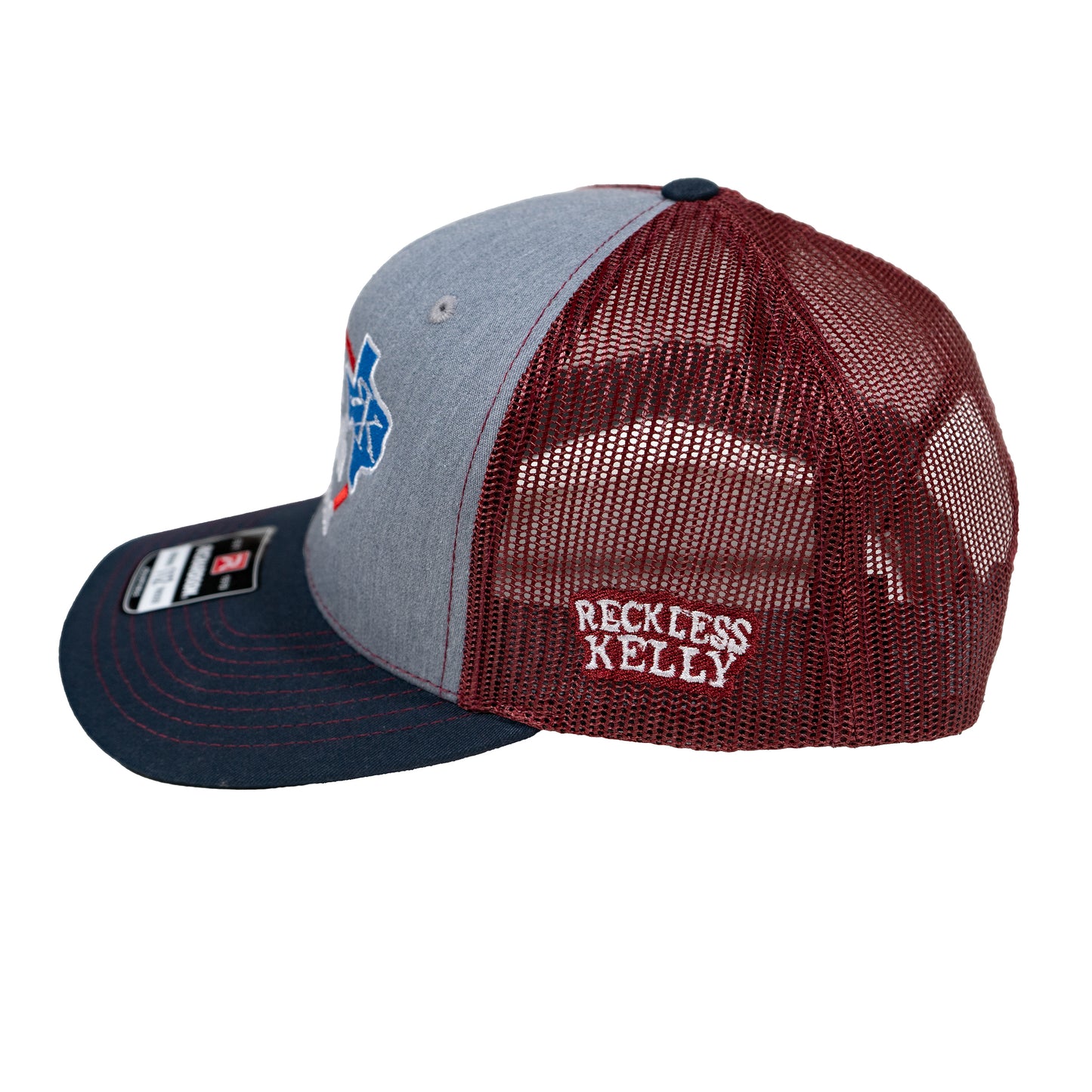 Don't Mess Grey & Cardinal Trucker