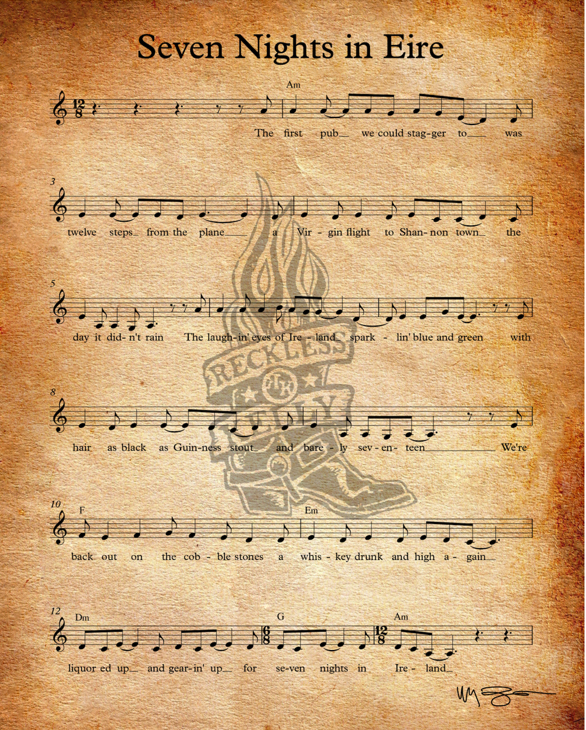 Seven Nights in Eire Wall Art