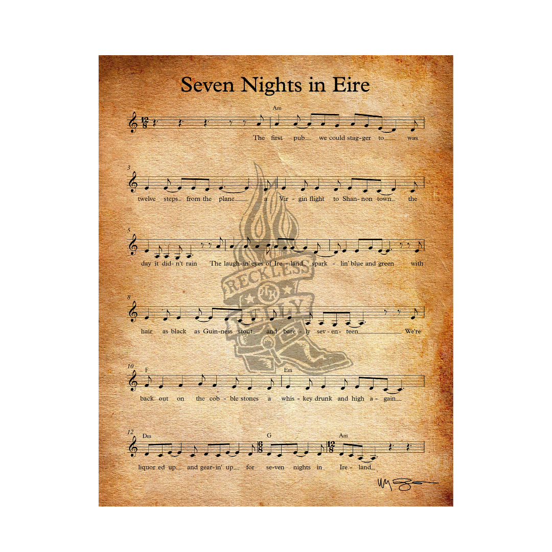 Seven Nights in Eire Wall Art