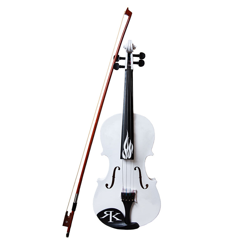 Flame Fiddle White w/ Case
