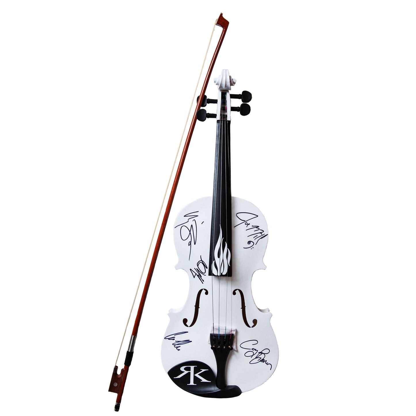Flame Fiddle White w/ Case