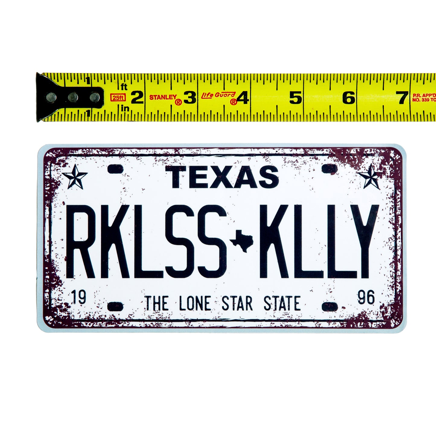 License Plate Sticker