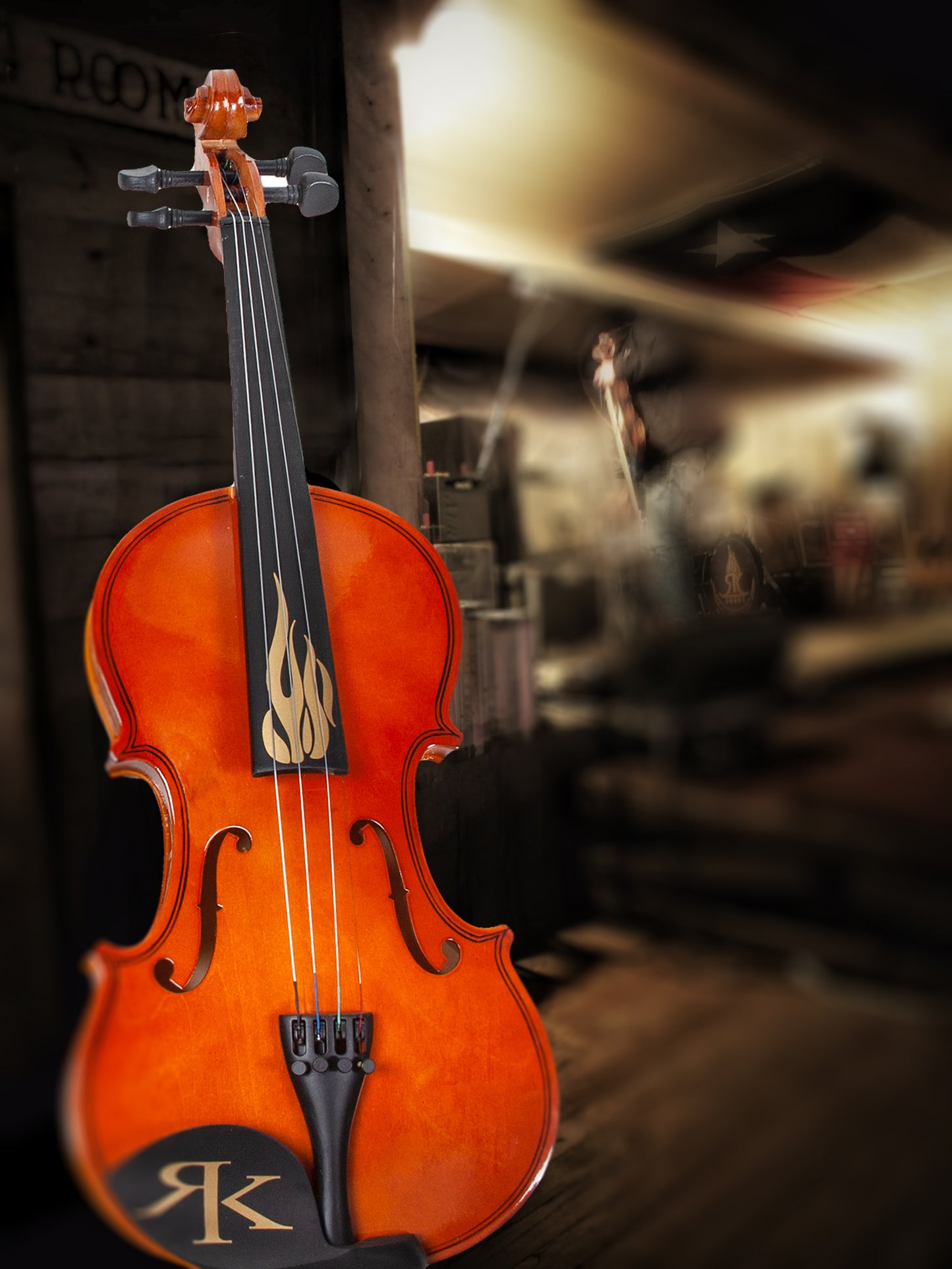Flame Fiddle w/ Case