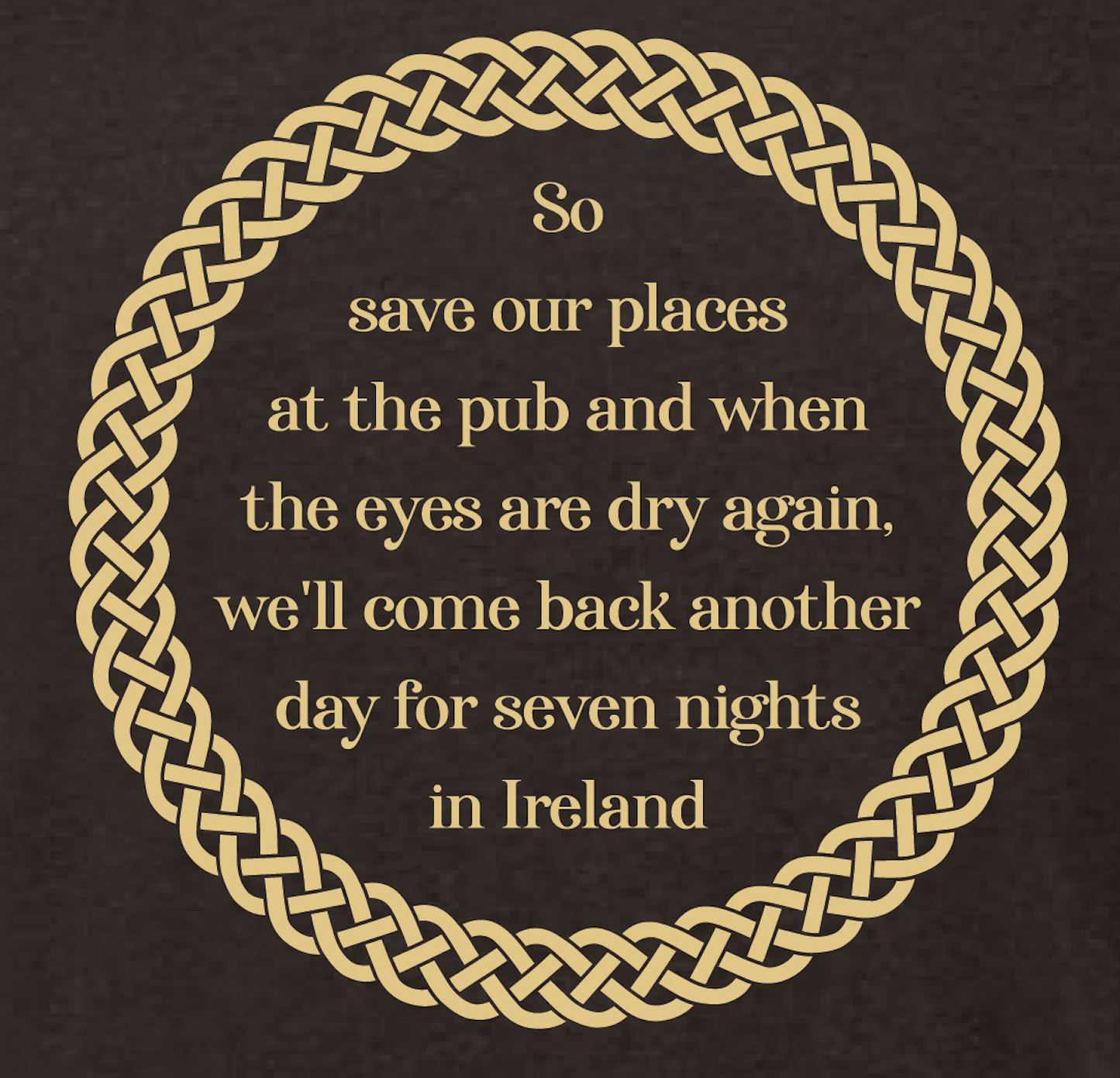 7 Nights Espresso Tee w/ Lyrics (2023)