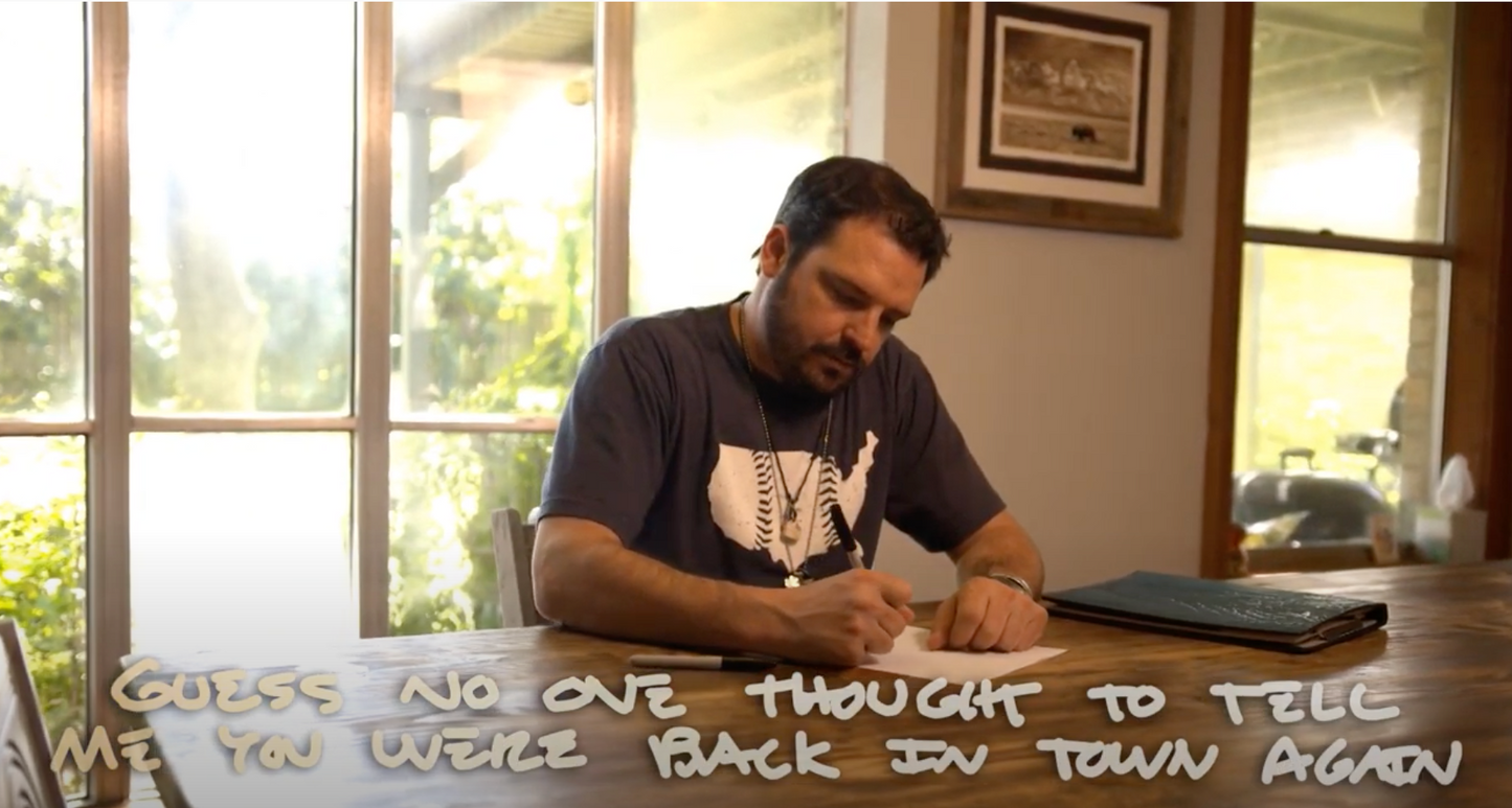 Willy Braun's Hand Written Song Lyrics