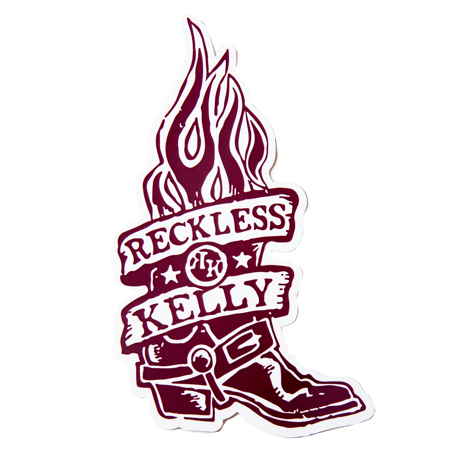 College Color RK Boot Stickers