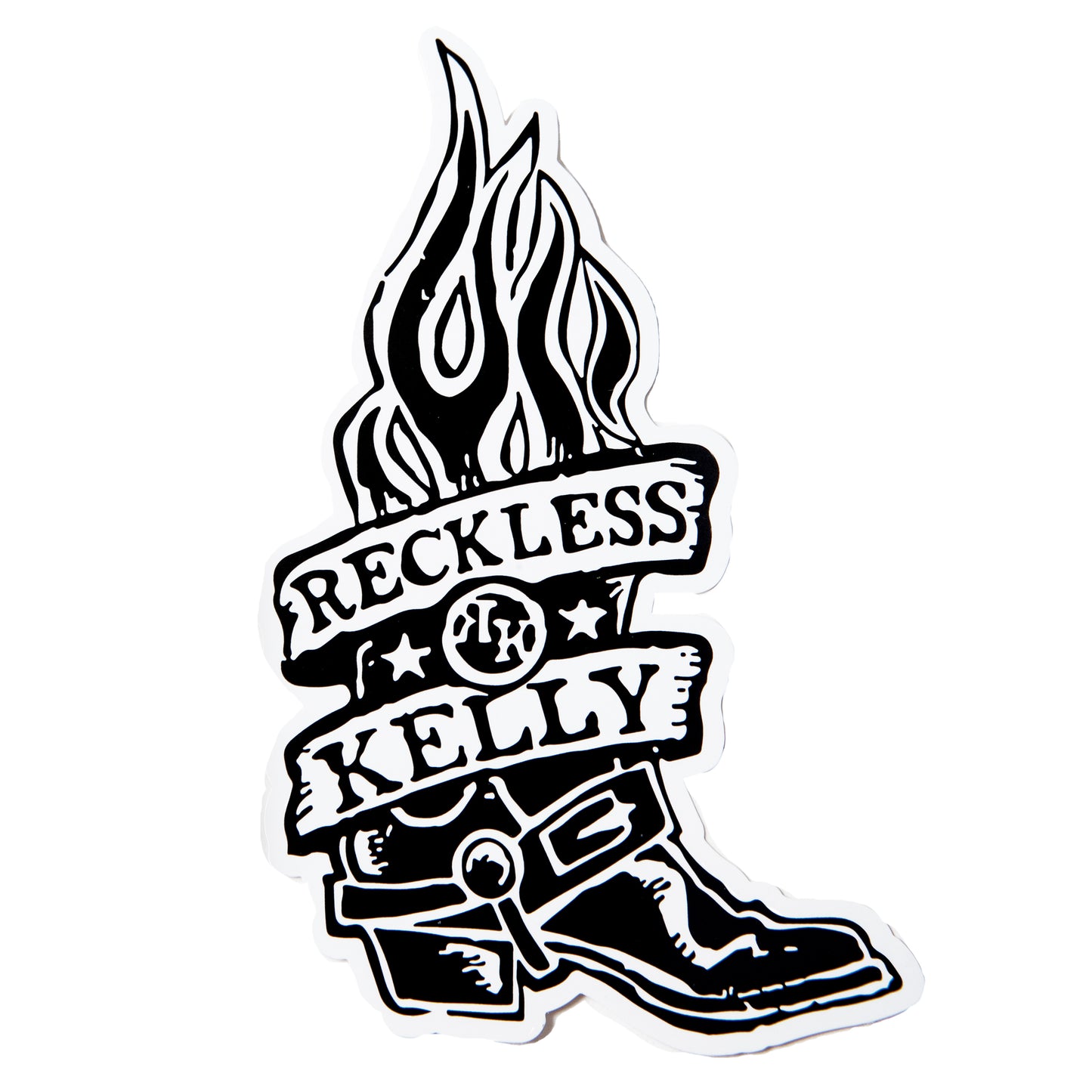 College Color RK Boot Stickers