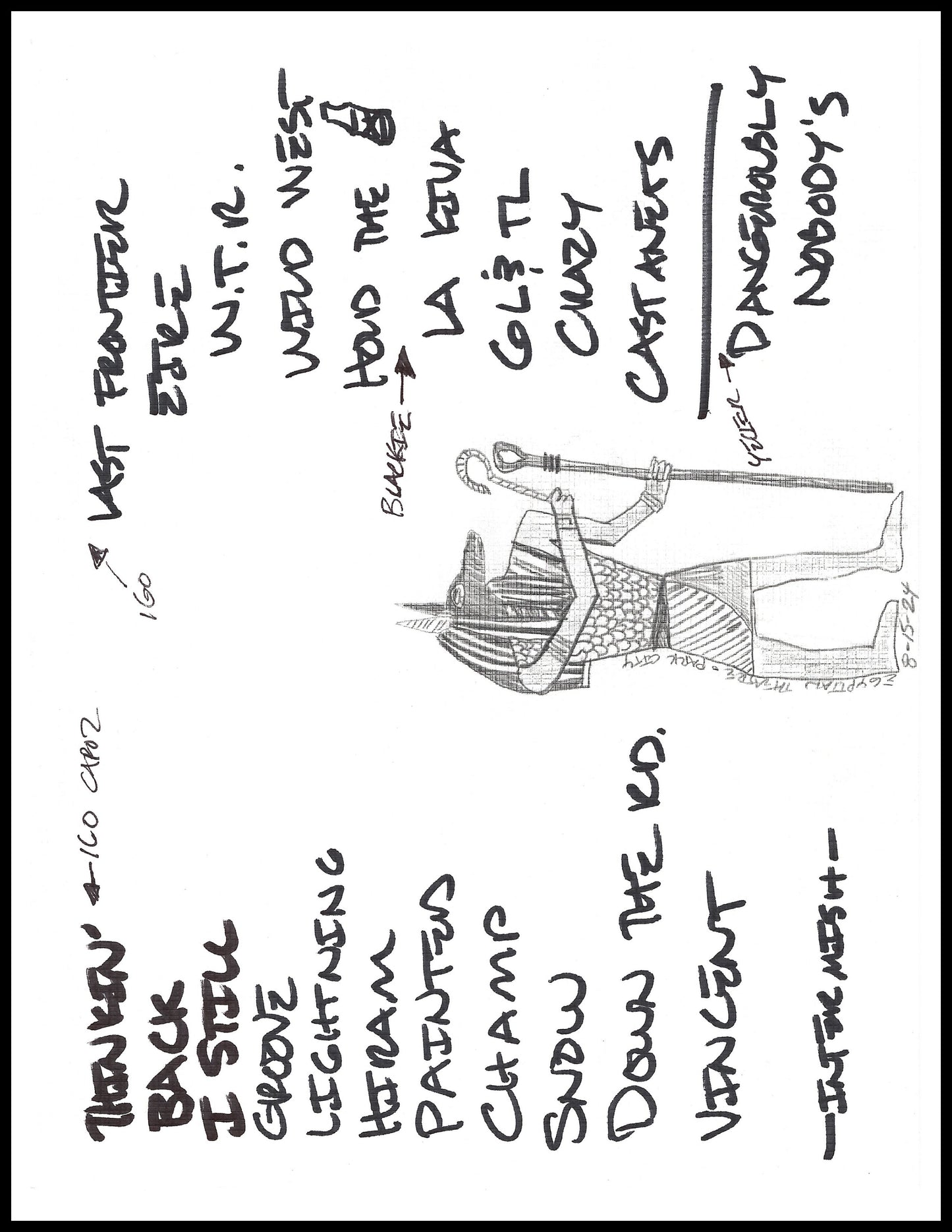 2024 Hand-Drawn Set Lists