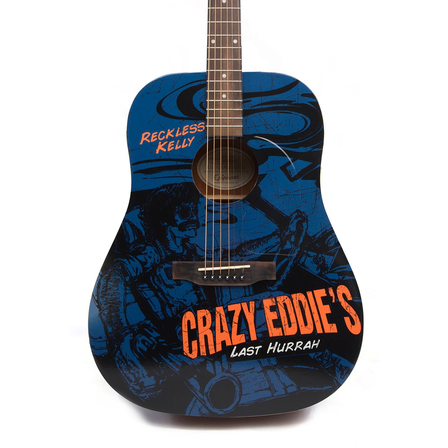 Crazy Eddie's Last Hurrah Guitar - AUTOGRAPHED BY RECKLESS KELLY