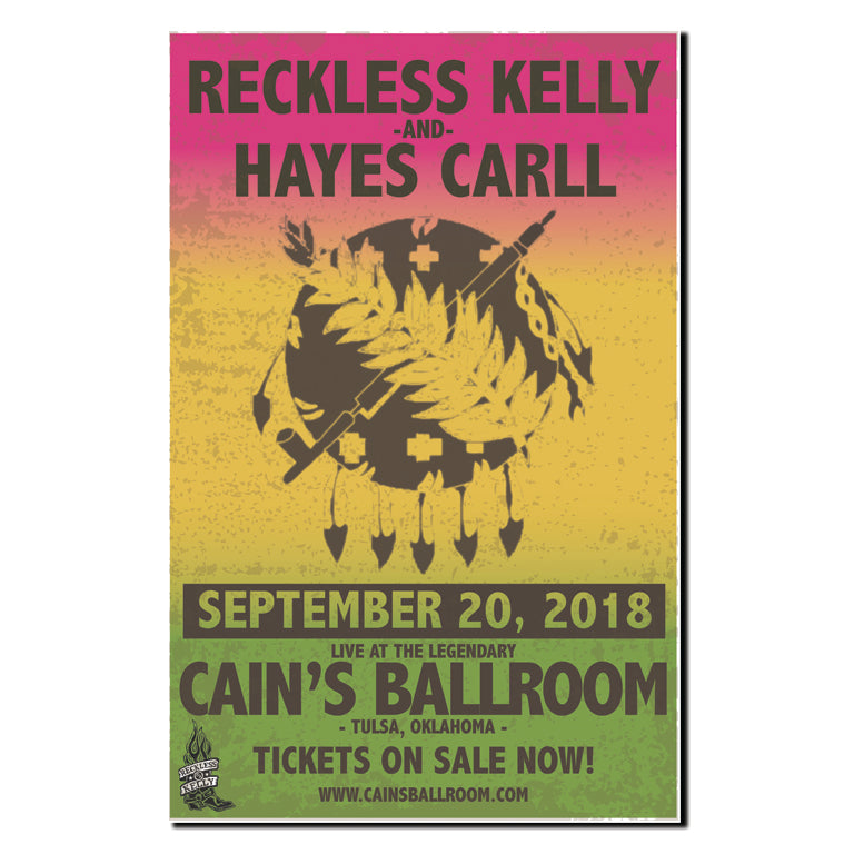Cain's Ballroom Concert Poster (2018)
