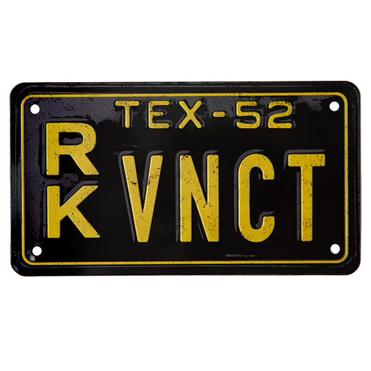 52 Vincent Aluminum Motorcycle License Plate